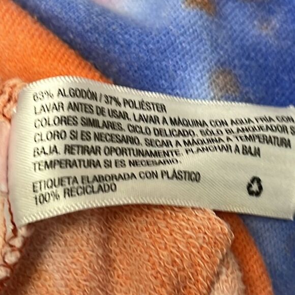 Wild Fable Bright and Comfy Tie Dye Crewneck Cropped Sweatshirt- XXL - Picture 8 of 8